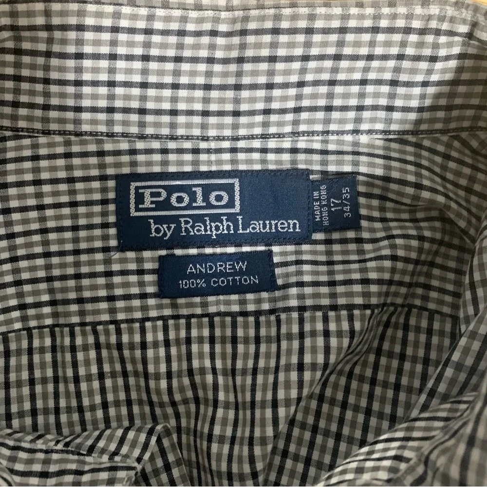 Ralph Lauren Polo Andrew Shirt Mens Multicolor Button Up Long Sleeve 17-34/35‎